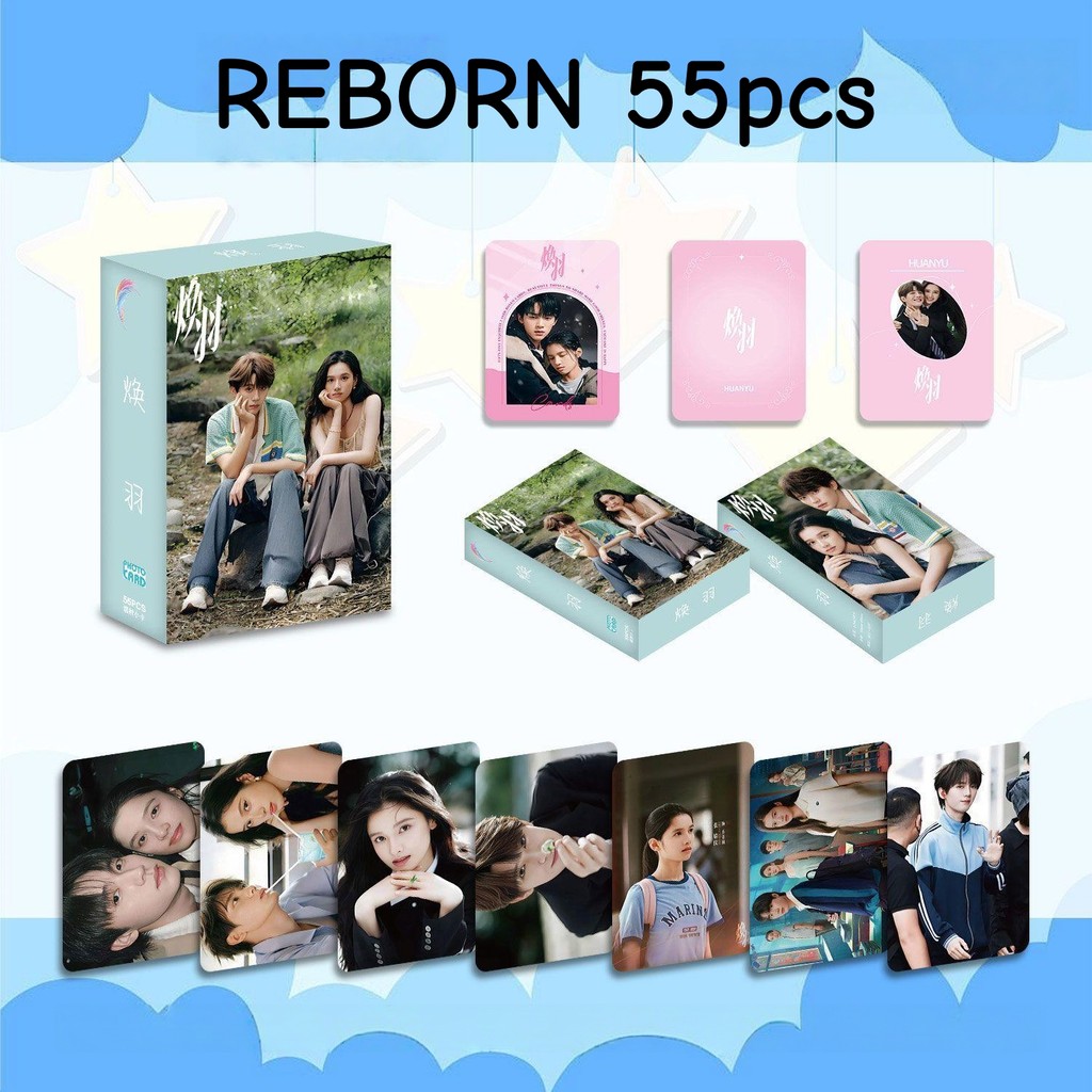 50-55pcs ละคร REBORN เลเซอร์โปสการ์ด Actor Zhou Yiran โฮโลแกรม Lomo การ์ด Zhang Jingyi Zhang LingHe 