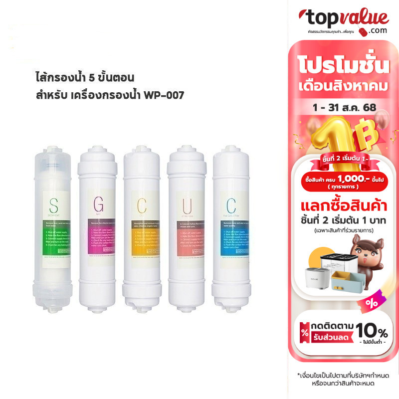 SCE Plus ชุดไส้กรอง UF สำหรับเครื่องกรองน้ำ รุ่น WP1