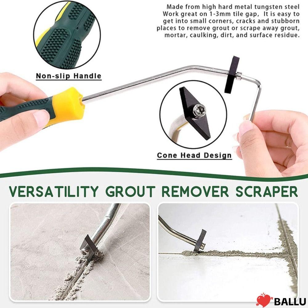 BALLU Tiles Gap Cleaner, เครื่องมือก่อสร้าง น้ํายายาแนวกระเบื้องเหล็กทังสเตน, เครื่องมือทําความสะอาด