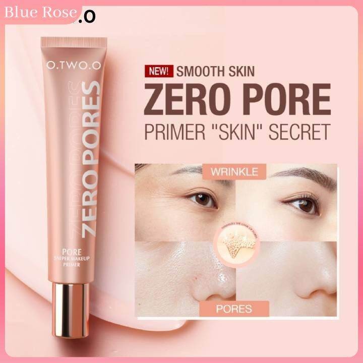 Blue Rose O.TWO.O Face Primer เมคอัพเบสที่มองไม่เห็น Pore Smooths Focus เมคอัพไพรเมอร์ 20g Fine Line