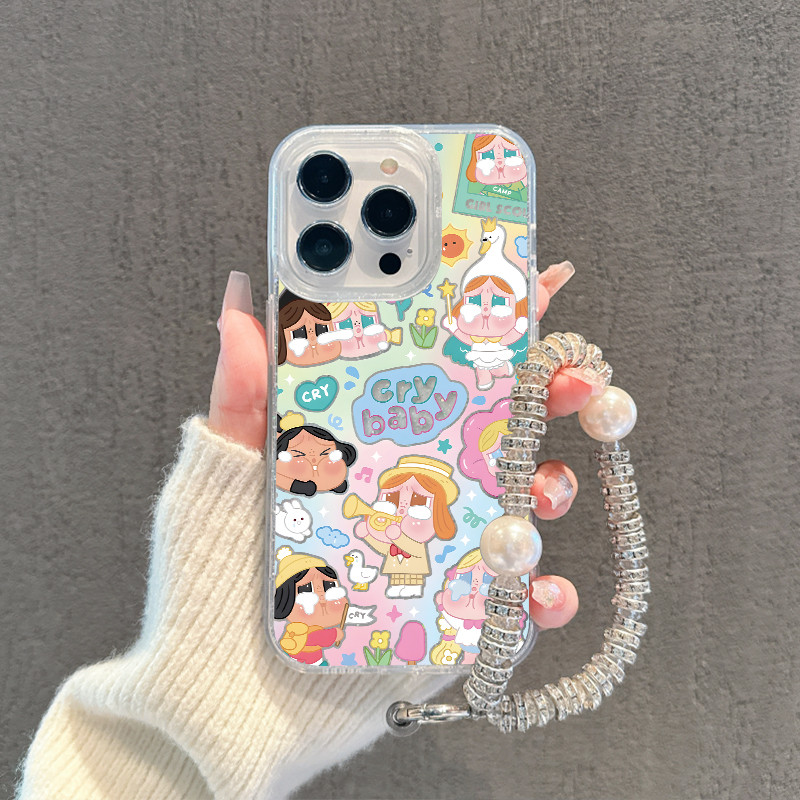 🦋GOOD🦋เคสไอโฟน เคสใสกากเพชร สำหรับ iPhone17 11 16 pro max 13 12 14 15 promax 7 plus  เคสใสกันกระแทก วิจิตร Flash CryBaby