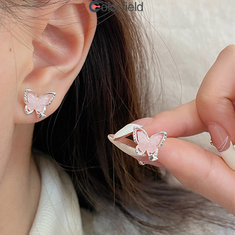 Colorfield 10ชิ้น/ชุดต่างหูสตั๊ด S925 มุกโบว์ ฝรั่งเศส ระดับไฮเอนด์ หรูหรา ไม่ทําให้แพ้ง่าย ผู้หญิง แฟชั่น เครื่องประดับ