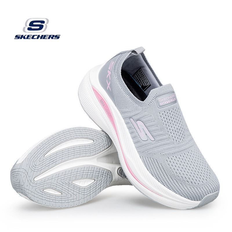 พร้อมสต็อกแฟชั่นใหม่ผู้ชายและผู้หญิง *Sketchers_ MAX CUSHION รองเท้าผ้าใบ Low-top Casual รองเท้ากลาง