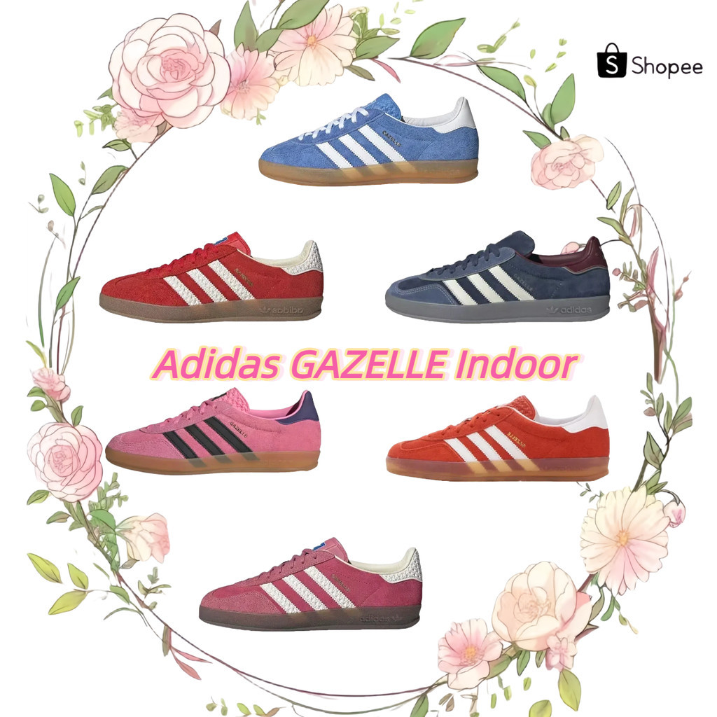 🚀ตัวแทน 🌊 Adidas GAZELLE Indoor（IG1643）(HQ8718)💦💯รองเท้าผ้าใบแฟชั่นแท้ 100%🐬