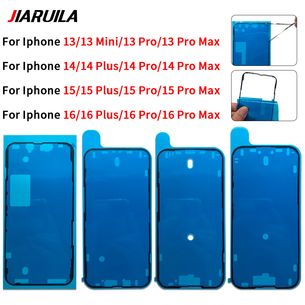 สติกเกอร์กาว LCD สําหรับโทรศัพท์ 16 15 14 Pro Max Plus 13 mini LCD หน้าจอสัมผัสจอแสดงผลสติกเกอร์กันน้ําซีล ราคา ถูกที่สุด ดีลบีเคเค