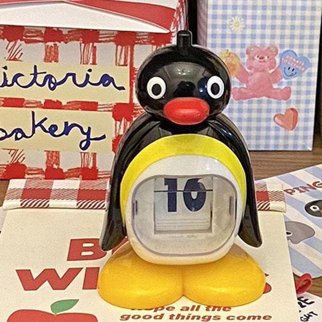 น่ารัก Penguin Perpetual ปฏิทินสร้างสรรค์สัตว์กดตกแต่งสําหรับห้องนอน Desktop Home Office ตกแต่งของขวัญสําหรับเพื่อนวันเกิด beqaxth