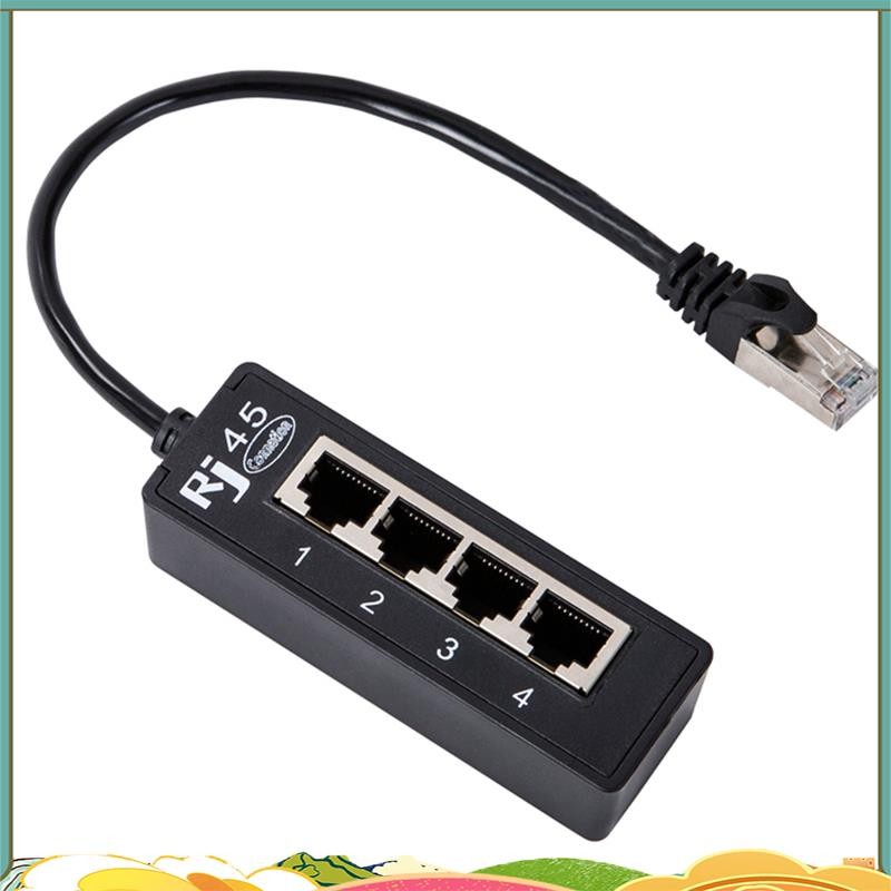1 ชิ้น RJ45 LAN Connector 4 ใน 1 RJ45 LAN Connector สาย 1 ชาย 4 พอร์ต LAN สําหรับเครือข่าย Extension