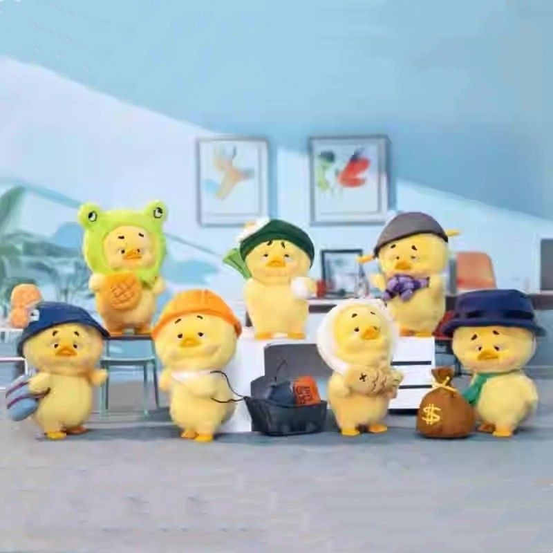 Upsetduck v5 Annoying Duck Work Annoying Duck Plush Series Mystery Box Upsetduck ตุ๊กตาเป็ดน้อยสีเหล