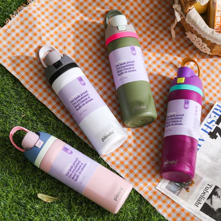 ขวดน้ำเก็บความเย็น สแตนเลส304 710ML/24OZ เก็บเก็บความเย็น มีหูจับ มีหลอดดูด ยกดื่มได้ พร้อมจับ 8สี