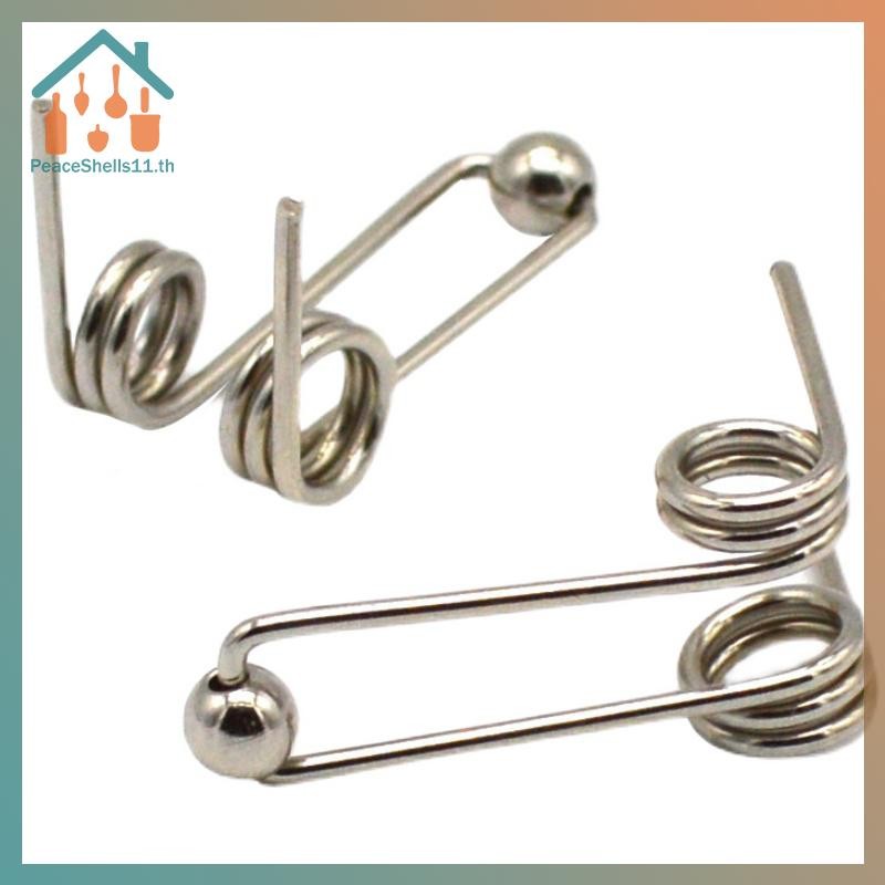 PeaceShells 2 ชิ้น 1.2 มม. เส้นผ่านศูนย์กลางลวด Double Return Torsion Spring Hair Curling Rod อุปกรณ์เสริม TH