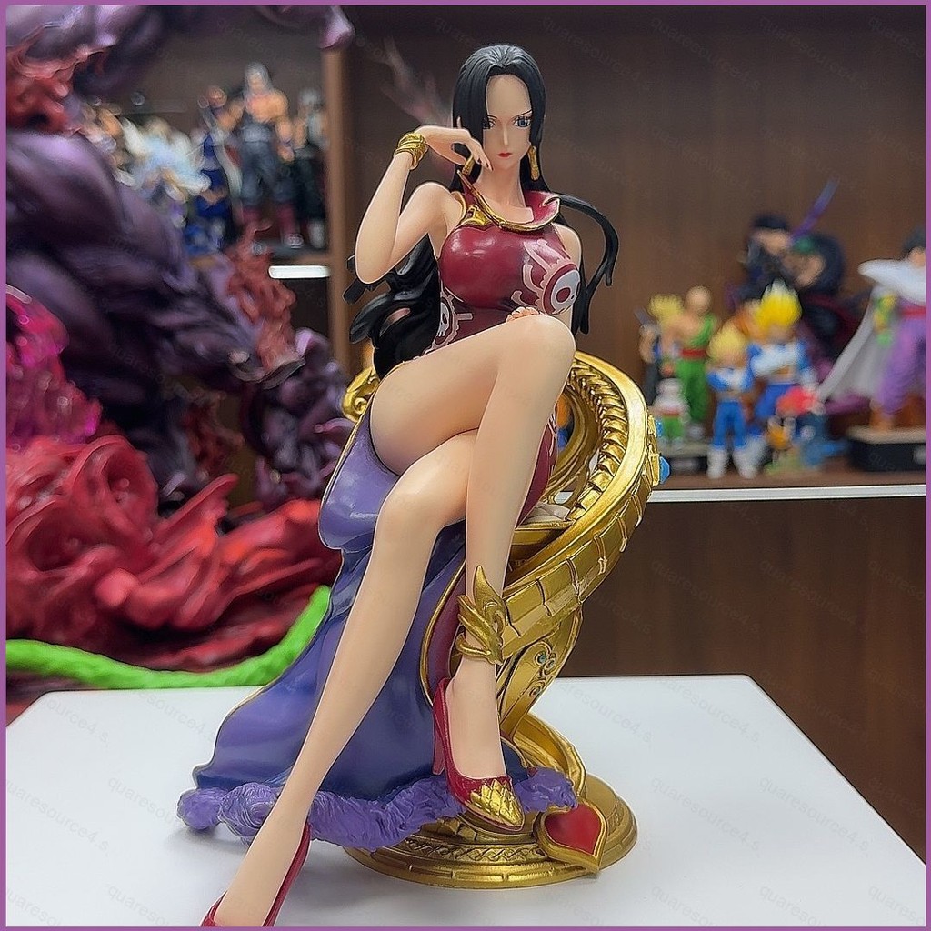 SQ4 ONE PIECE Action Figure Boa Hancock นั่งท่าทางตุ๊กตาของเล่นสําหรับเด็กเครื่องประดับคอลเลกชัน QS4