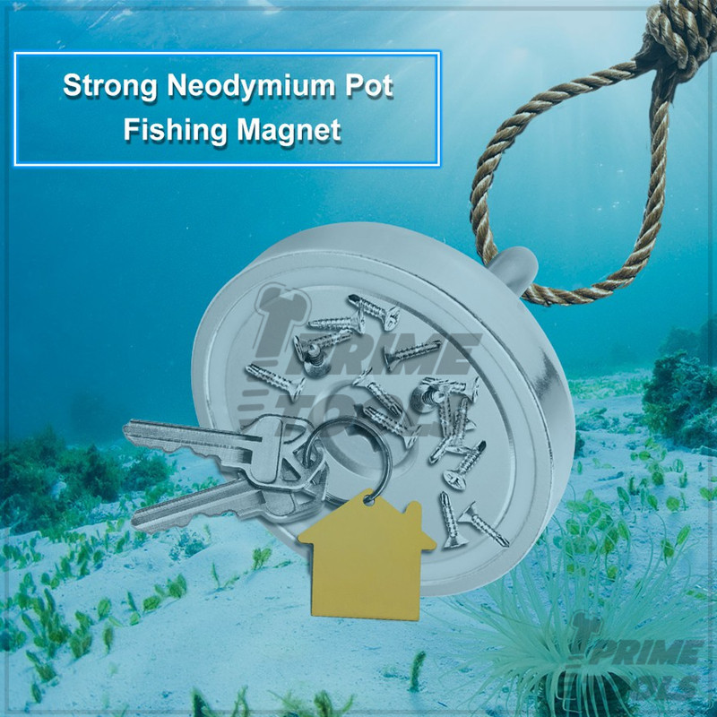 Neodymium Recovery แม่เหล็กเก็บของแรงดูดสูง แม่เหล็กตกปลาแรงสูง กลาง และเล็ก - รูปที่ 3