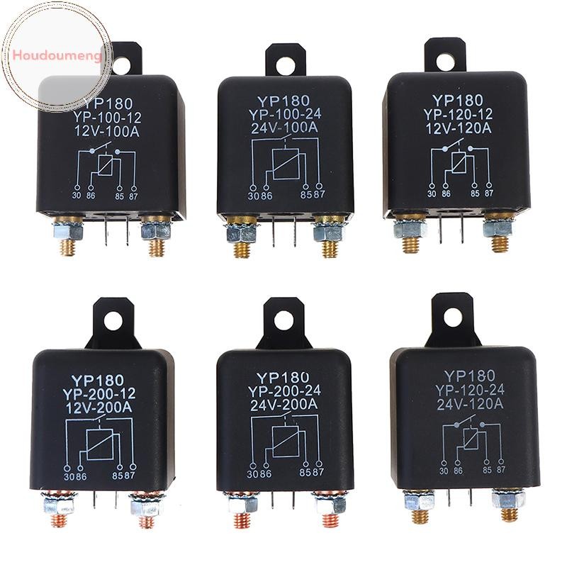 Houdoumeng รีเลย์เริ่มต้น 200A 100A 12V/24V ยานยนต์ Heavy Current เริ่มต้นรีเลย์ TH
