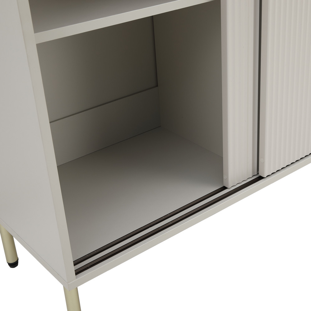 INDEX LIVING MALL ตู้บานสไลด์ รุ่นโซล ขนาด 100 ซม. - สีเทา - รูปที่ 4