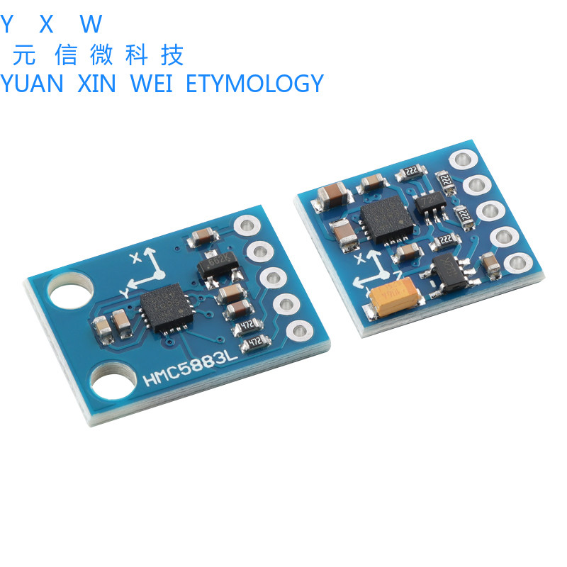 HMC5883L/QMC5883P สามแกน Magnetic Field Sensor เข็มทิศอิเล็กทรอนิกส์เข็มทิศโมดูล GY-271/273