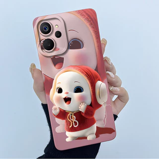 สําหรับRealme 10T 5G 2023 น่ารักPandaสาวหวานแมวซิลิโคนนุ่มปกหลังสําหรับRealme 9i 5G RMX3612 SlimกันชนAnti-Scratchป้องกันปลอก