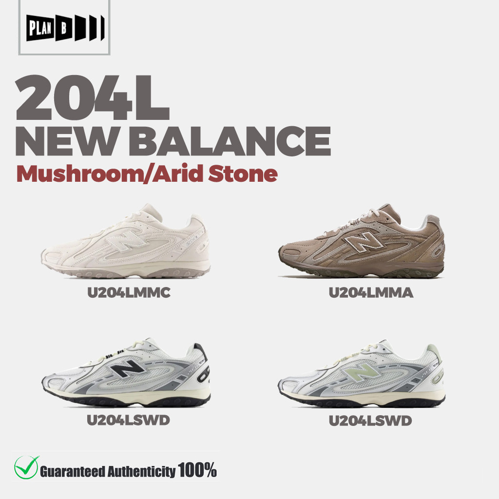 ⭐รองเท้า New Balance 204L U2O4LMMA-U204LSWD-U204LSWB-U204LMMC [ของเเท้ 100%] NB 204L รองเท้าผ้าใบ Un