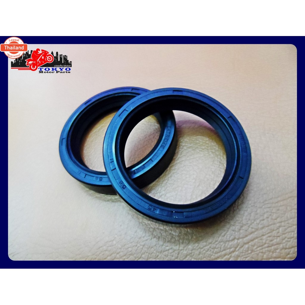 "FRONT" SHOCK SEAL 45-58-11 SET PAIR Fit For BMW F800GS G450X G650X // ซีลโช๊คหน้า