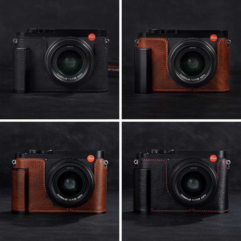Milicase เหมาะสําหรับ Leica Leica Q3 Q2 Q Q3 43 เคสหนังแท้เคสป้องกันจับเคสกล้อง