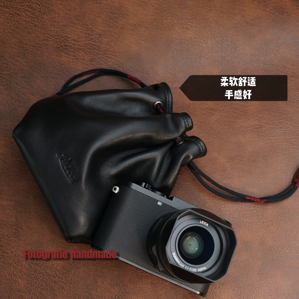 Leica leica leica Q3 เคสหนังทํามือกระเป๋ากล้องกระเป๋าหนังแกะกระเป๋ากล้องแบบพกพาเคสป้องกันไมโครเดี่ยว