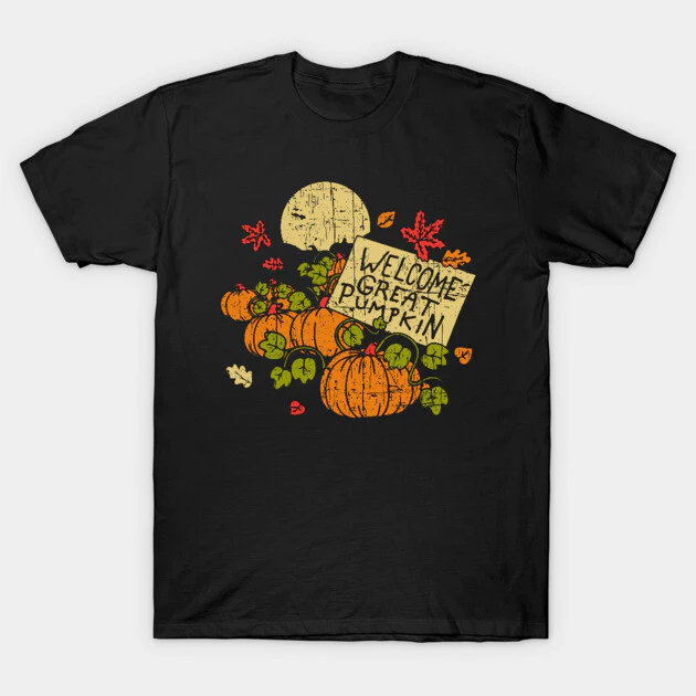 เสื้อยืด Vintage Great Pumpkin แขนสั้น