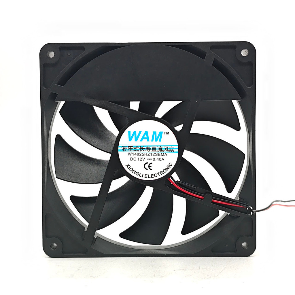 พัดลมระบายความร้อนไฟฟ้า W14025HZ12SEMA 14025 14 ซม. 12V 0.40A