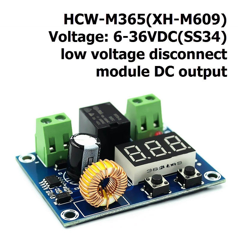 DC 6-36V HCW-M635 (XH-M609) battery module Over-Discharge Protection Precise Undervoltag Module Boar