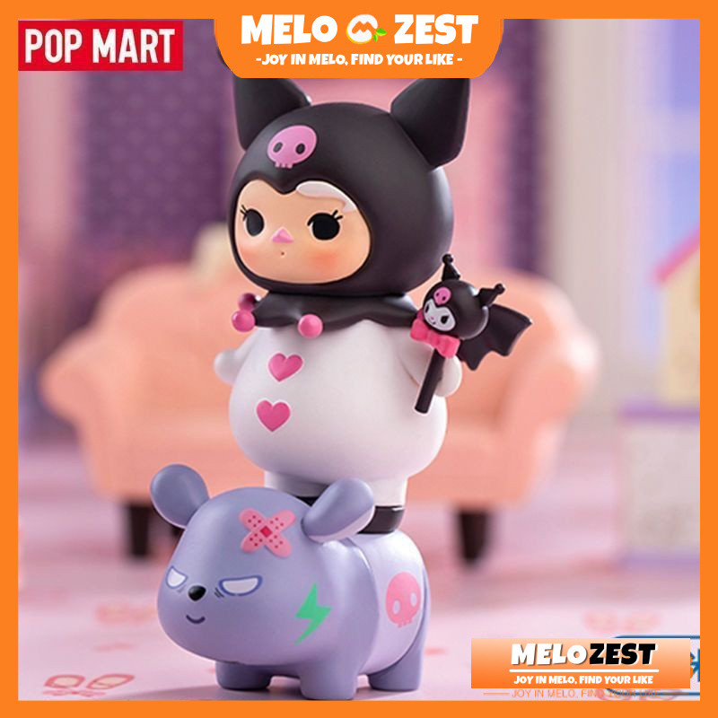 ของแท้ popmart official Pucky Sanrio Family Series Blind Box Set Doll  Kuromi Cinnamoroll Baby Girl 