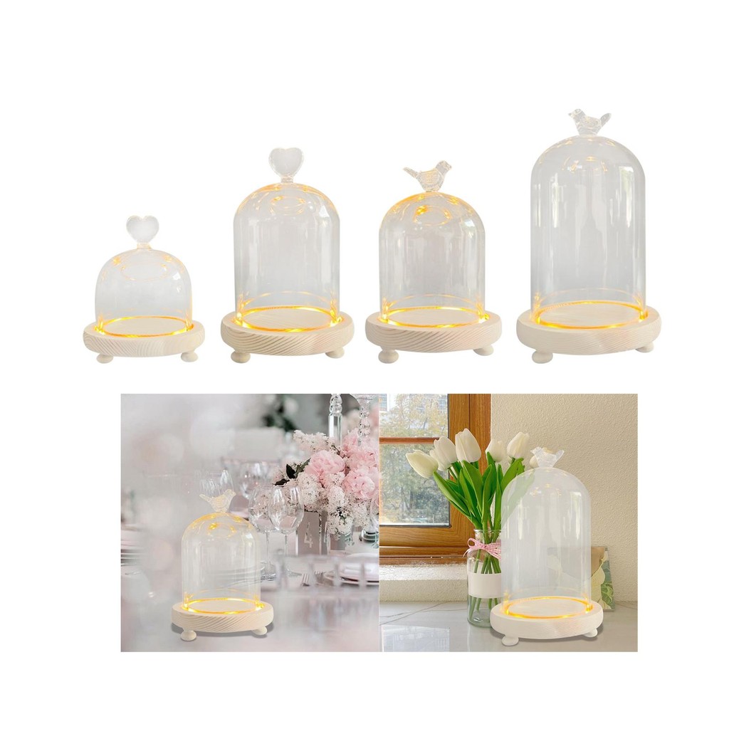[mibum01eb] Glass Cloche Dome Cloche Dome Cloche Bell Glass Display Case Wedding Clear Bell Jar