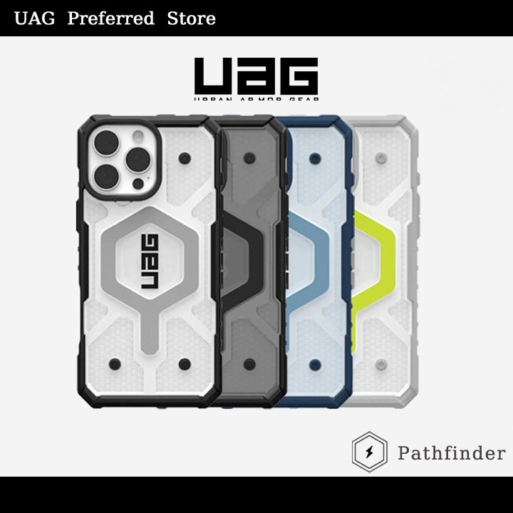 【พร้อมส่ง】UAG เคสสำหรับ iPhone 16 15 14 13/ Plus/ Pro/ Pro Max รุ่น Pathfinder Clear Magnetic