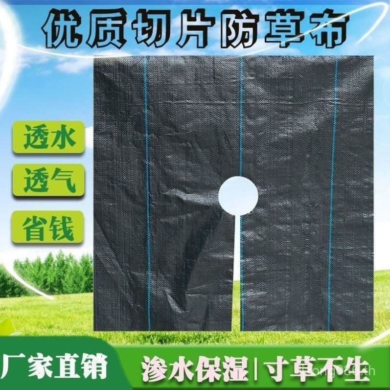 Orchard Gardening Floor Cloth Perforated Fruit Tree Grass Weeding Cloth Sliced Happy Weed-Proof Clot