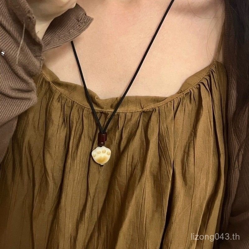 สร้อยคอดีไซน์คลาสสิก พวงมาลัยลายธรรมชาติ เหมาะสำหรับสตรี เหวินหว่าน 5NTP