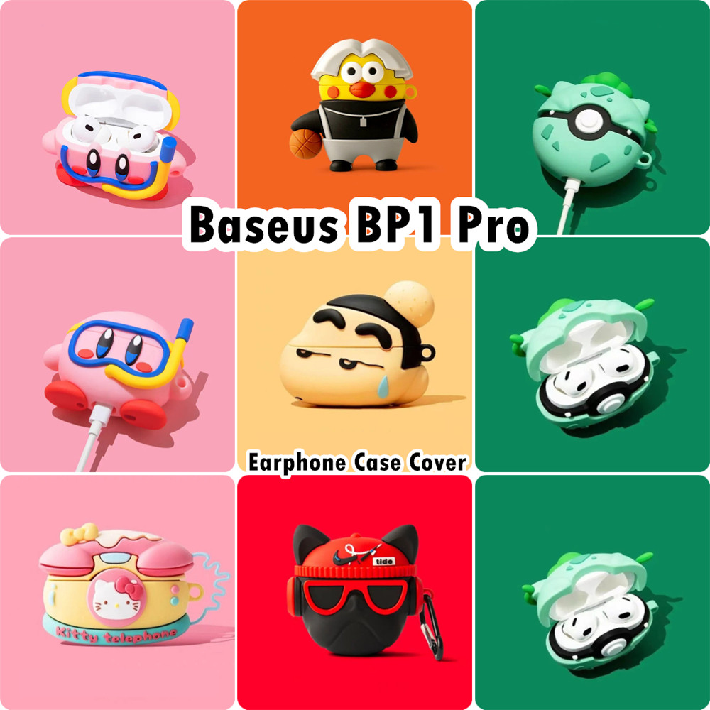 READY STOCK!นําไปใช้กับ Baseus BP1 Pro เคส Case เคสหูฟัง การ์ตูนน่ารักคู่ ซิลิโคนนุ่ม เคส เคสหูฟัง N