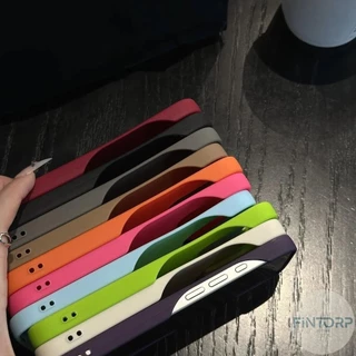Simple สีทึบ Matte Silicon เคสโทรศัพท์สําหรับ IPhone 11 15 16 Pro Max 12 14 13 Promax Ultra Thin Soft ฝาหลัง
