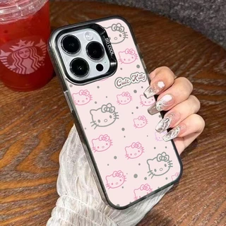 เคส IMD ชุบลายแมวคิตตี้สุดแฟชั่นเรียบง่ายเข้ากันได้กับ Vivo Y17s Y18 Y15 Y22 Y21 Y27 Y17 Y78 Y20 Y12i Y02 Y15s Y33s Y36