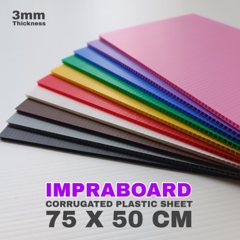 Infraboard Impraboard 3mm 75x50 cm / 50x75 cm / 75 x 50 cm PP Board Art Board