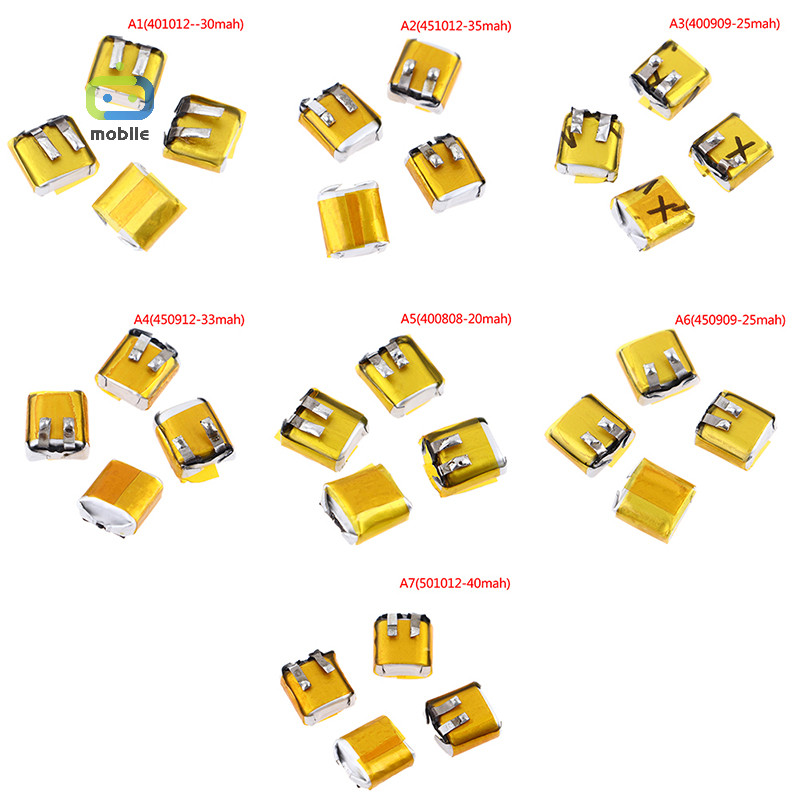 [maygood] 4 ชิ้น 3.7v 50mah 501012 30mah 400909 401012 โพลีเมอร์ลิเธียม {TH}