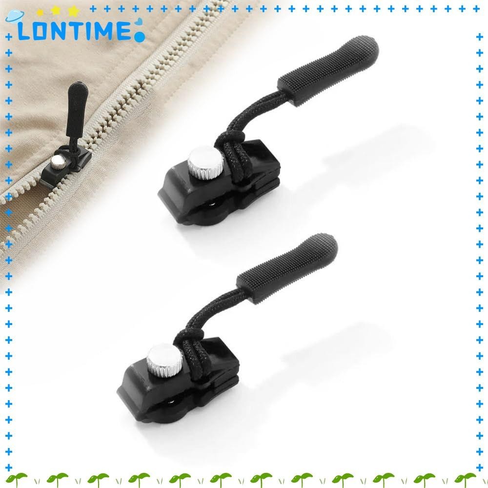 Lontime ชุดซ่อมซิป, เปลี่ยนหัวเข็มขัดไม่ดี DIY หัวซิป, เครื่องมือเย็บผ้าโลหะที่ทนทาน ถอดซิปทันทีแบบถอดได้
