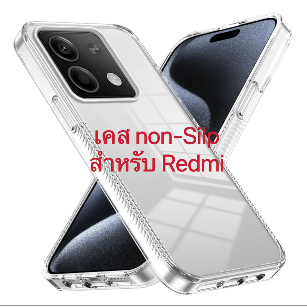 Case for Redmi 13C/A3/C65/Note13 5G/note13pro/Note13proplus เคสกันกล้องขอบนิ่มหลังแข็ง กันกระแทกหลังใส เคสมือถือono-Slip
