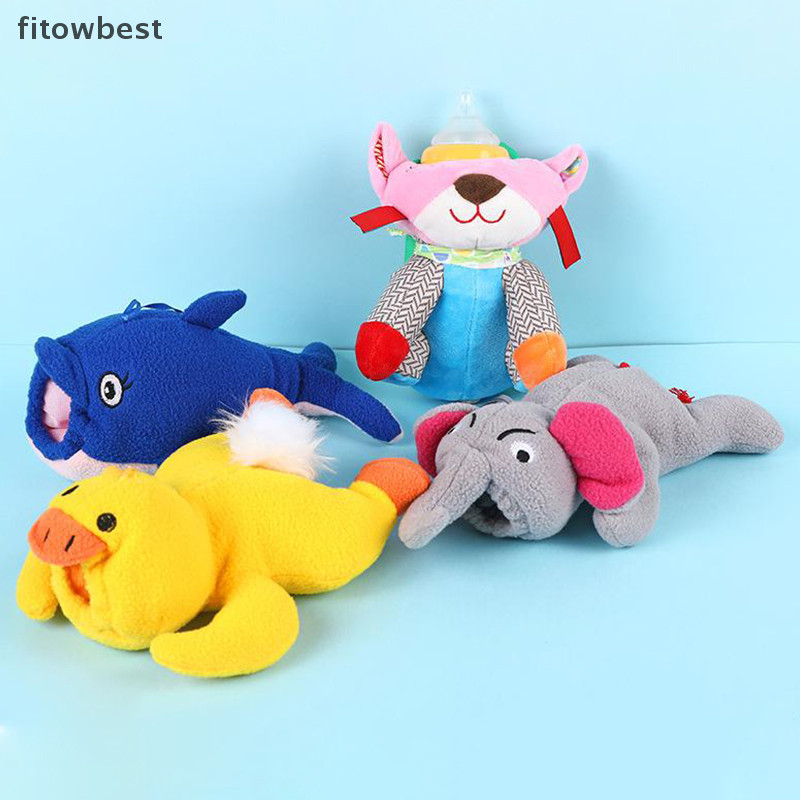 Fbth ขวดนมกระเป๋าเป็ดขวดนมกระเป๋าของเล่น Kawaii ตุ๊กตากระต่ายขวดนมเด็ก Keep Warming กระเป๋าเครื่องมือให้อาหารเด็ก QDD