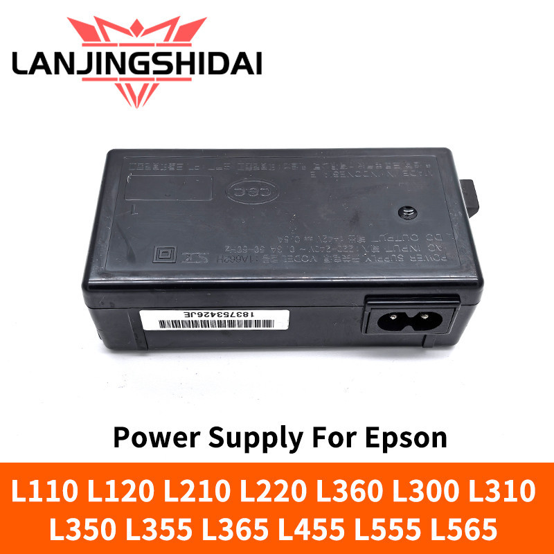 แหล่งจ่ายไฟเหมาะกับ (ใช้) สําหรับ Epson L110 L120 L210 L220 L360 L300 L310 L350 L355 L365 L455 L555 L565 L100 L132 L130 L222 อะแดปเตอร์ Charger
