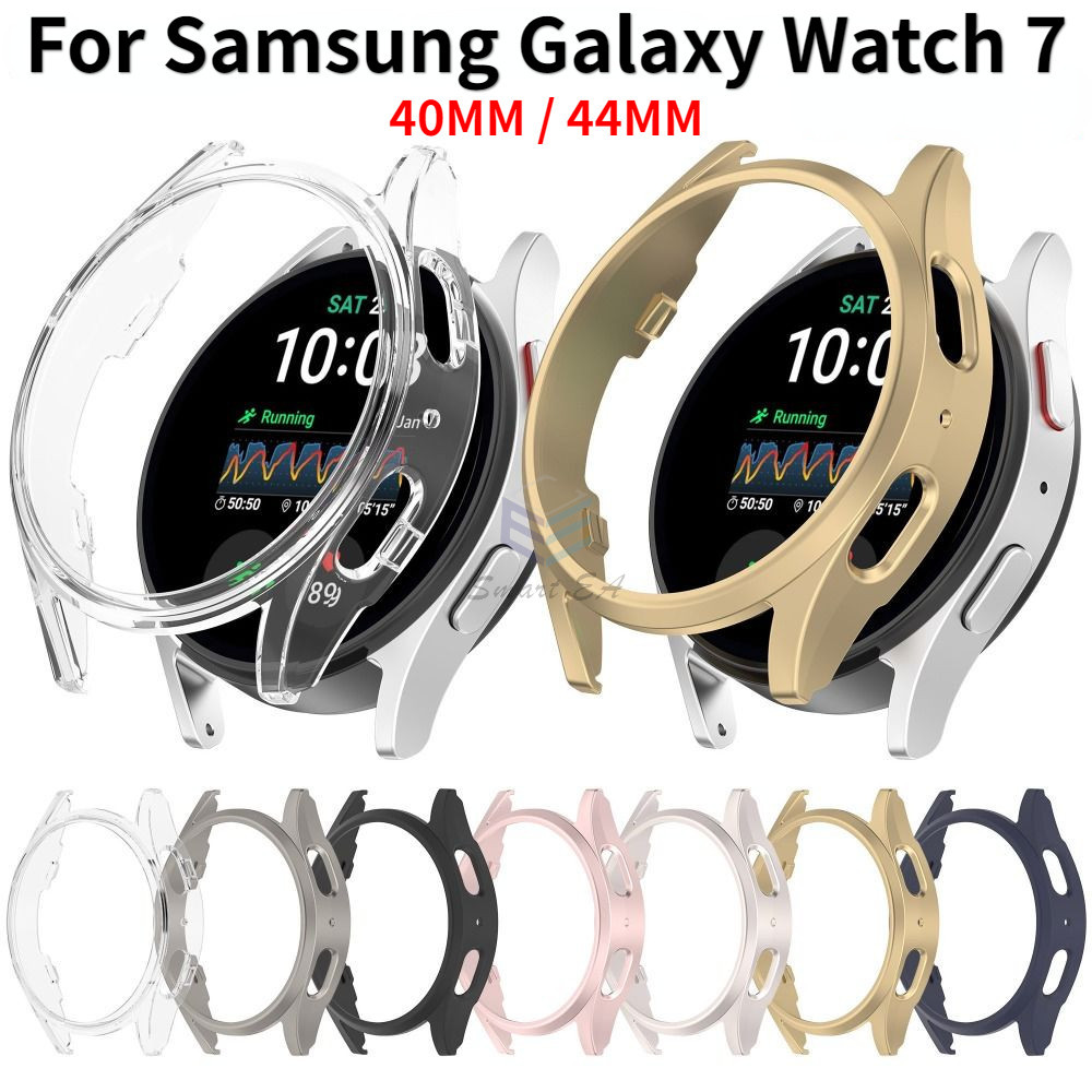 Hard PC Shell สําหรับ Samsung Galaxy Watch 7 40 MM/44 มม.Anti-scratch ป้องกันหน้าจอกรณีกันชนสําหรับ Samsung Galaxy Watch 7 นาฬิกาป้องกันกรณี