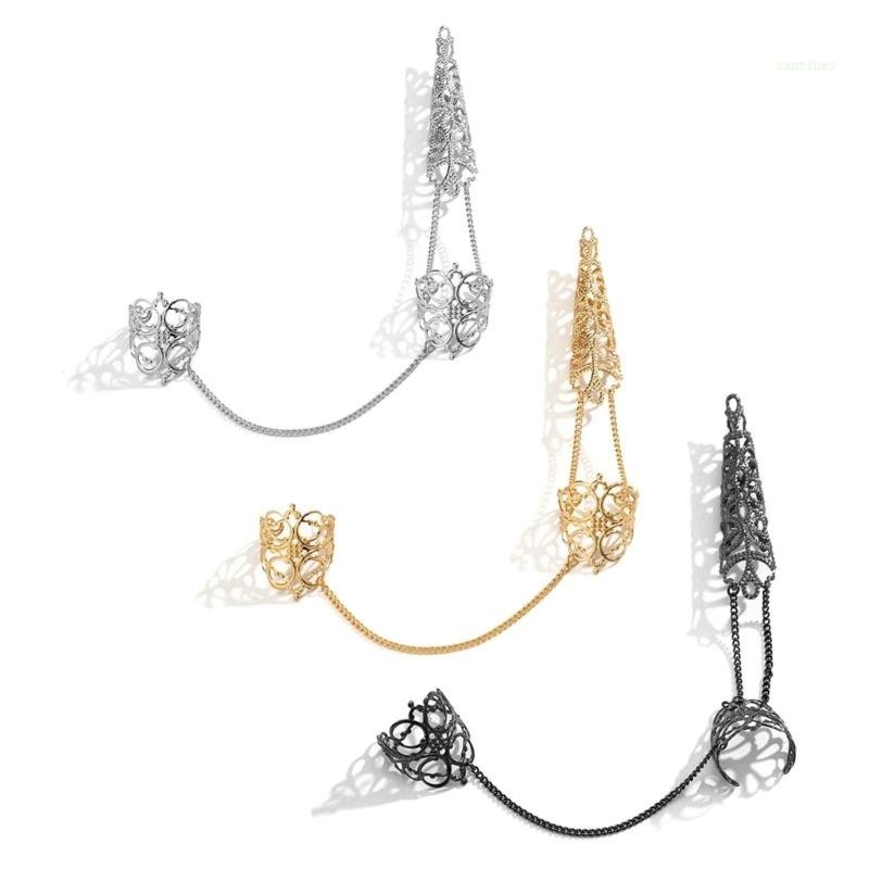 San* แฟชั่น Finger Nail Knuckle-Ring เล็บฝาครอบแหวน Finger Tip เครื่องประดับแต่งเล็บ