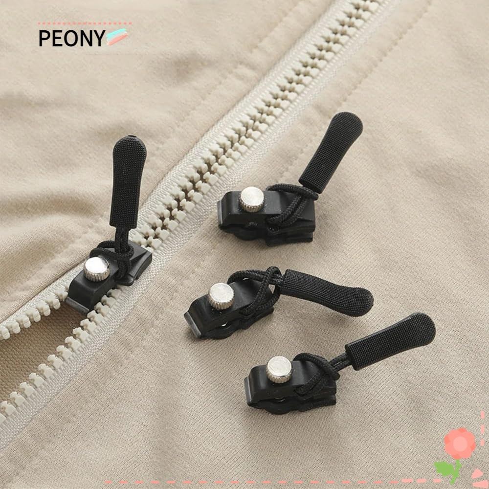 Peonypavilion ชุดซ่อมซิป, ที่ถอดออกได้ 3 ขนาดที่แตกต่างกันหัวซิป, โลหะเปลี่ยน Bad Buckle เครื่องมือเย็บผ้า Instant Zipper Puller