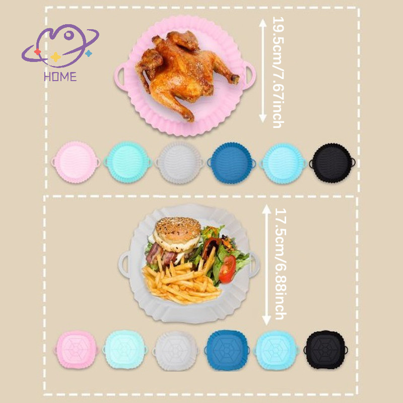 [mayhome] ตะกร้าหม้อทอดอากาศซิลิโคนซับไม่ติดปลอดภัยเตาอบอุปกรณ์ถาดอบ {TH} ราคา ถูกที่สุด ดีลบีเคเค แกลเลอรีภาพที่ 5