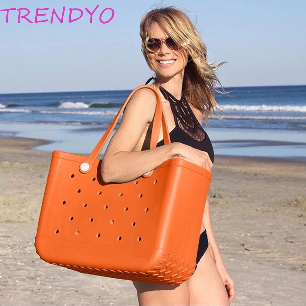 Trendyo กระเป๋าชายหาด ตะกร้ากีฬาริมทะเล EVA ขนาดใหญ่