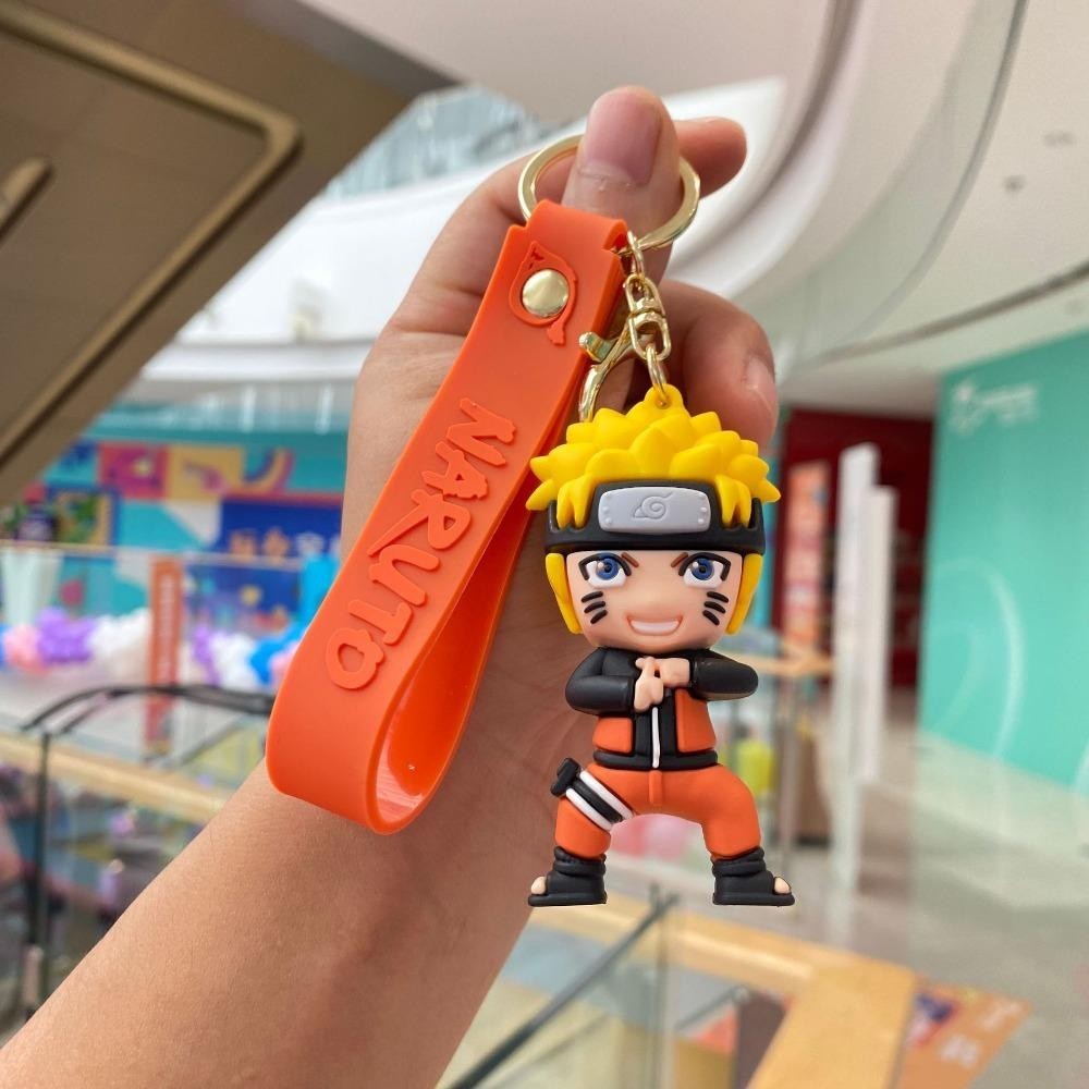 Cyberpullse อะนิเมะนารูโตะพวงกุญแจ,รุ่น Q ของเล่นตุ๊กตานารูโตะกระเป๋าเป้สะพายหลังจี้, Kawaii การ์ตูนสร้างสรรค์อะนิเมะที่มีสีสันตัวเลขพวงกุญแจกระเป๋าจี้