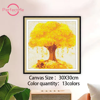 [จัดส่งในพื้นที่] ชุดภาพวาดเพชร cross-stitch เพชรกลมละเอียด เต็มเจาะ ตกแต่งบ้าน 7068
