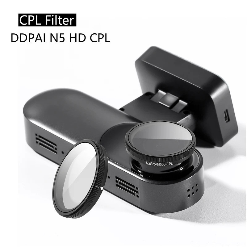 สําหรับ DDPAI N5 Dual HD เลนส์ป้องกันฝุ่น Anti Glare ตัวกรอง CPL สําหรับ DDPAI N5 สติกเกอร์แบบคงที่
