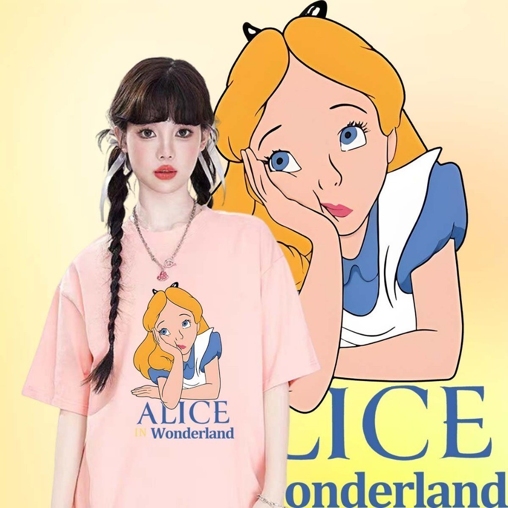 เสื้อ Alice In Wonderland T-Shirt ฝ้าย 100% 2024